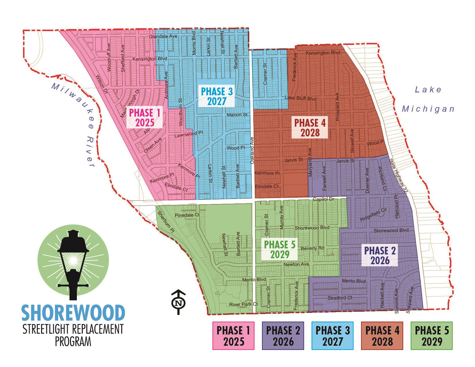 DPW StreetLight Phase Map