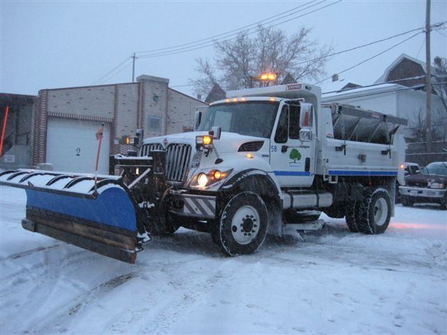 snow plow dump truck